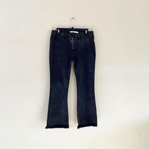 Hidden‎ Jeans Black Frayed Hem Crop Denim Jeans